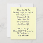 Invitation Retraite Délai d'invitation pour les dames de pêch (Dos)