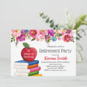 Invitation retraite d'enseignant, Apple, retraite d'enseignan (Debout devant)