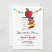 Invitation retraite d'enseignant, Apple, retraite d'enseignan (Devant)