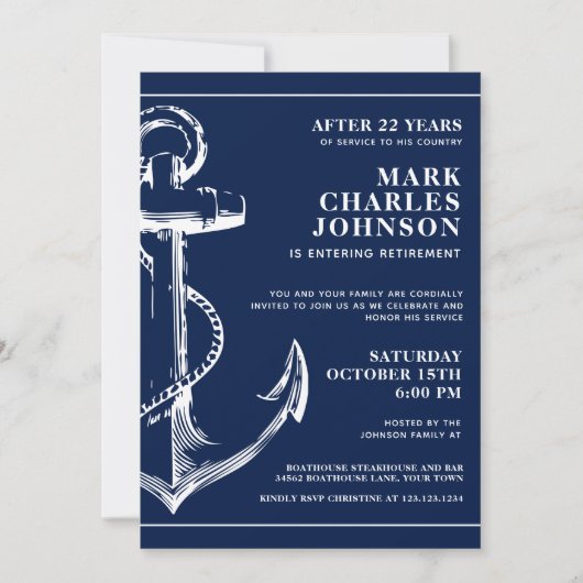 Invitation Retraite des Ancres nautiques (Devant)