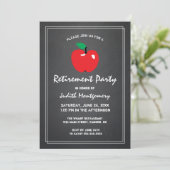 Invitation Retraite des enseignants Apple Chalkboard Script m (Debout devant)