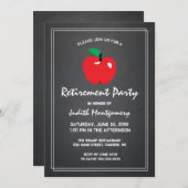 Invitation Retraite des enseignants Apple Chalkboard Script m (Devant / Derrière)