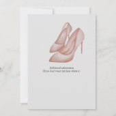 Invitation Retraite des femmes Adieu Tension Bureau talons (Dos)