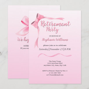 Invitation retraite des femmes élégante fête de l'arc rose