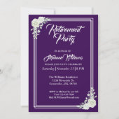 Invitation Retraite des femmes Élégante Parti Floral Violet (Devant)