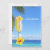 Invitation Retraite des femmes Summer Ocean Cocktail Party (Dos)