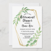 Invitation retraité des Feuilles de la Gold Frame (Devant)