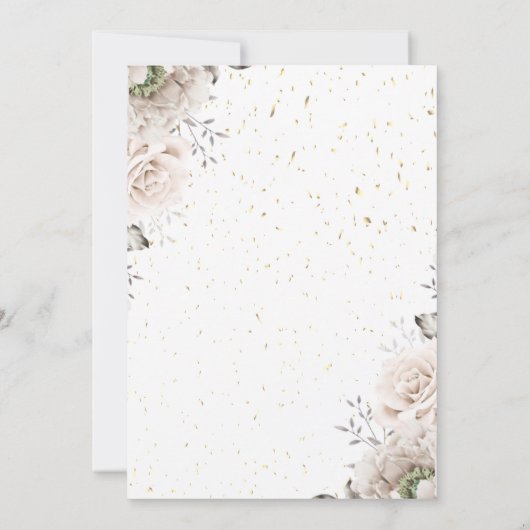 Invitation Retraite des Fleurs Blanches Chic (Dos)