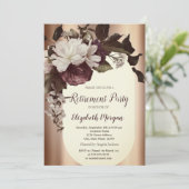 Invitation Retraite des fleurs de Bourgogne vintage (Debout devant)