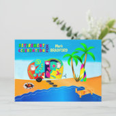 Invitation Retraite des hippies amusantes et colorées (Debout devant)