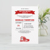 Invitation Retraite des pompiers rouges et blancs (Debout devant)