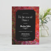 Invitation Retraite Dîner rouge et noir (Debout devant)