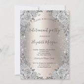 Invitation Retraite d'ivoire en argent rose (Devant)