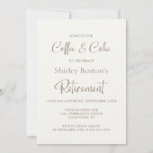 Invitation Retraite du café et du gâteau (Dos)
