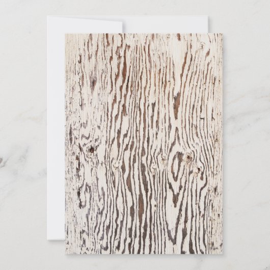 Invitation Retraite du grain de bois rustique (Dos)