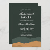 Invitation Retraite du paysage du désert Abstrait (Devant / Derrière)