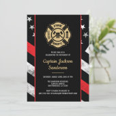Invitation Retraite du pompier du service d'incendie (Debout devant)
