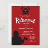 Invitation Retraite du pompier/retraite du chef des pompiers (Devant)
