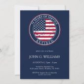 Invitation Retraite du service militaire patriotique (Devant)