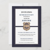 Invitation Retraite d'un agent de police (Devant)