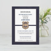 Invitation Retraite d'un agent de police (Debout devant)