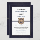Invitation Retraite d'un agent de police (Devant / Derrière)