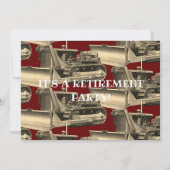 INVITATION RETRAITE D'UN INGÉNIEUR D'EXPLOITATION DE BULLDOZE (Devant)