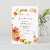 Invitation Retraite en verre à fleurs de bois de printemps (Debout devant)