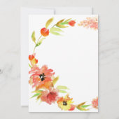 Invitation Retraite en verre à fleurs de bois de printemps (Dos)