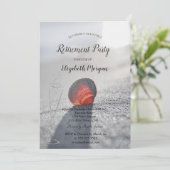 Invitation Retraite en verre de Verre de coquillage de plage (Debout devant)