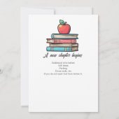 Invitation Retraite Enseignant Coloré Nostalgique Classique (Dos)