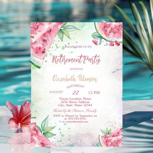 Invitation Retraite estivale à la pastèque tropicale