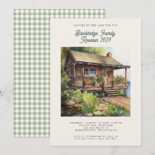 Invitation Retraite familiale au chalet rustique au bord du l