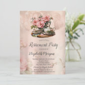 Invitation Retraite florale vintage (Debout devant)