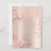 Invitation Retraite florale vintage (Dos)