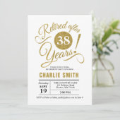 Invitation Retraite - Gold White (Debout devant)