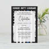 Invitation Retraite Graduation Anniversaire d'Agent de Police (Debout devant)