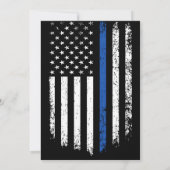 Invitation Retraite Graduation Anniversaire d'Agent de Police (Dos)