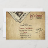 Invitation Retraite Invitation, Photo, Chaussures (Dos)