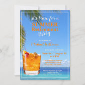 Invitation Retraite masculine Summer Ocean Cocktail Party (Devant)
