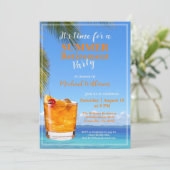 Invitation Retraite masculine Summer Ocean Cocktail Party (Debout devant)