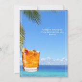 Invitation Retraite masculine Summer Ocean Cocktail Party (Dos)