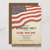 Invitation Retraite militaire, Armée, retraite (Devant / Derrière)