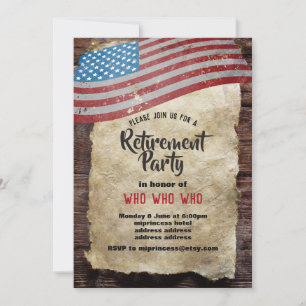 Invitation Retraite militaire, Armée, retraite