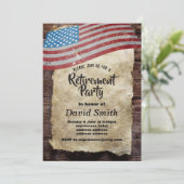 Invitation Retraite militaire, Armée, retraite (Debout devant)