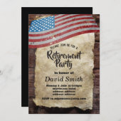 Invitation Retraite militaire, Armée, retraite (Devant / Derrière)