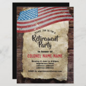 Invitation Retraite militaire, Armée, retraite (Devant / Derrière)