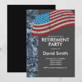 Invitation Retraite militaire de la Marine, Armée, retraite (Devant / Derrière)