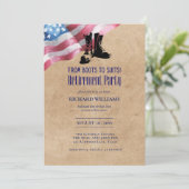 Invitation RETRAITE MILITAIRE Des bottes aux costumes ! Indic (Debout devant)