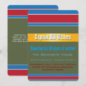 Invitation Retraite militaire 🏆 Marines de la Marine de l'Ar (Devant / Derrière)